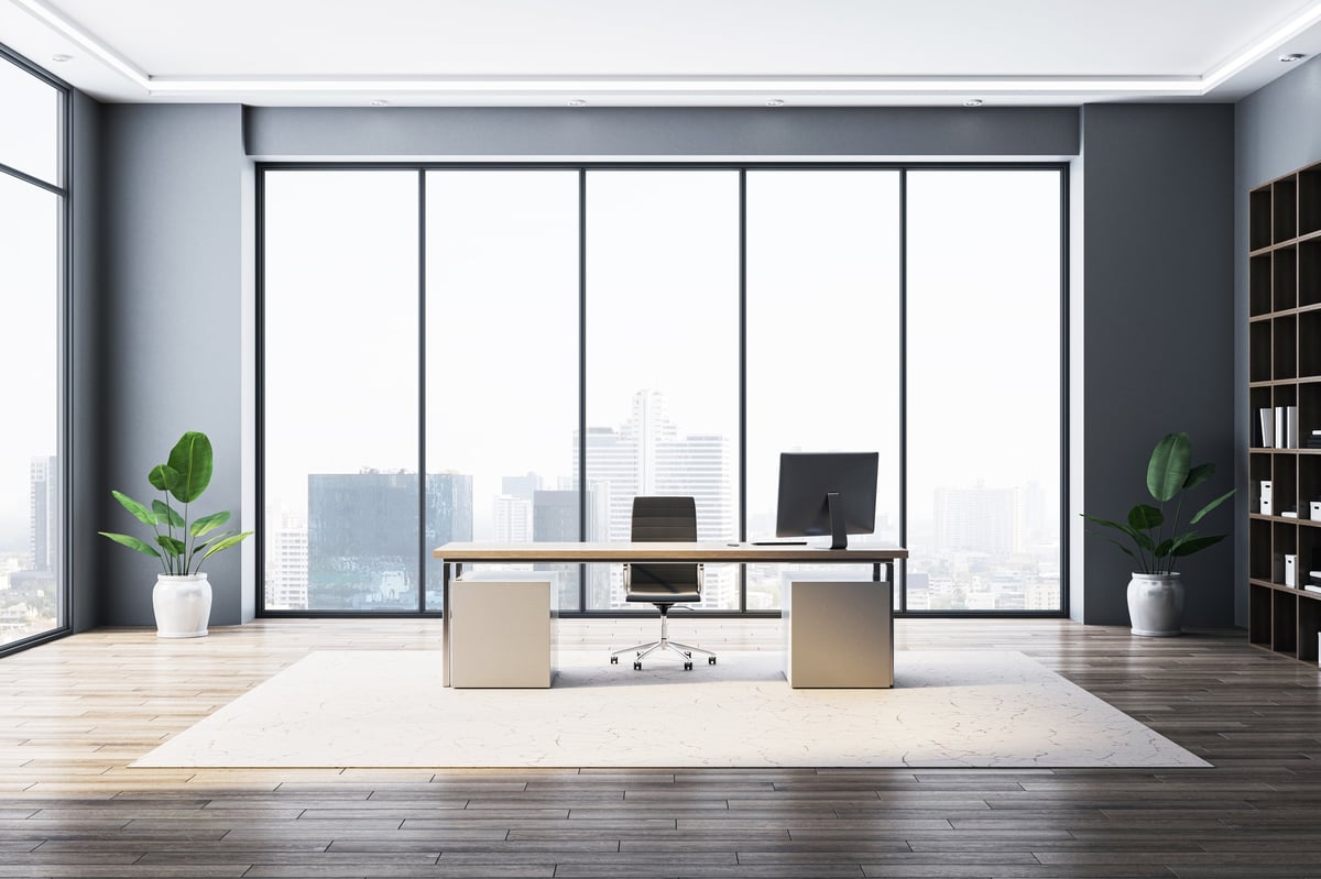 Sleek modern workspace